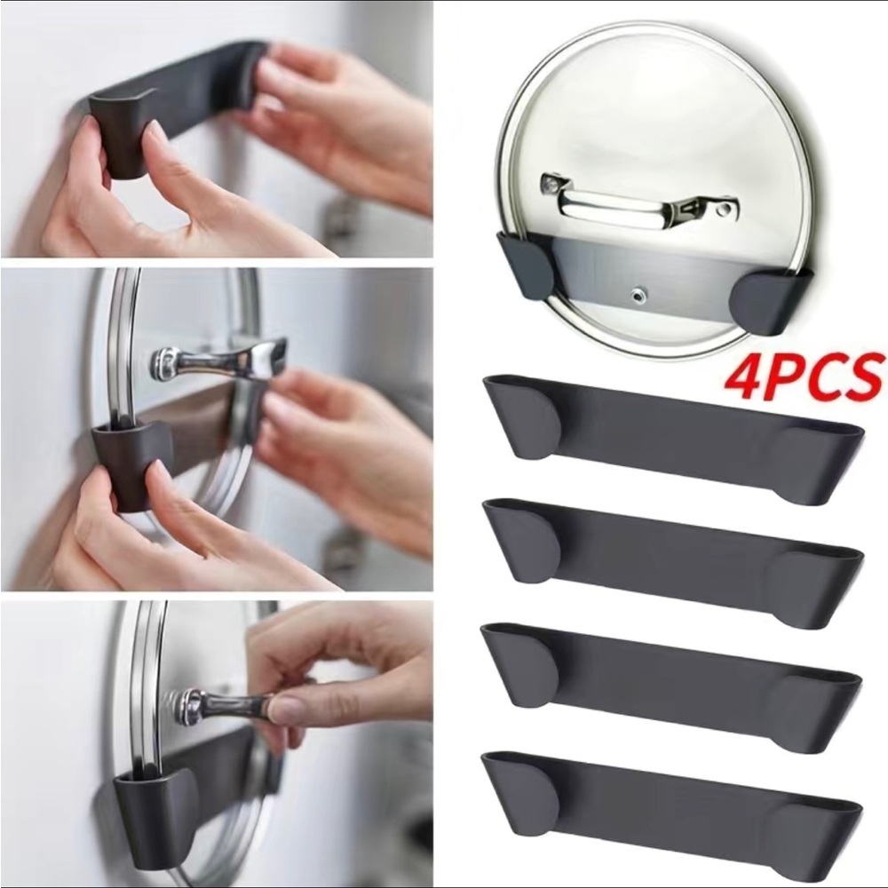 ❌❌SOLD❌❌4 pcs Wall mounted Pot Lid Holder